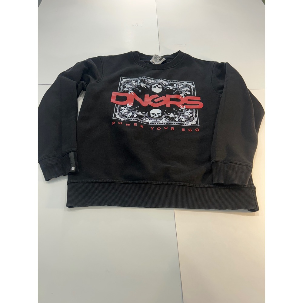 DNGRS Graphic Print Sweatshirt Skull Power Your Ego Pullover Black S
(340)